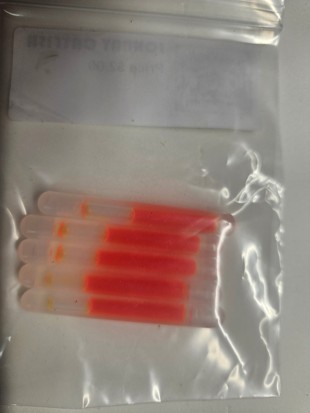 5 pack of  2 inch chem lights